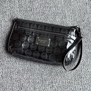Michael Kors Silver Metallic Clutch